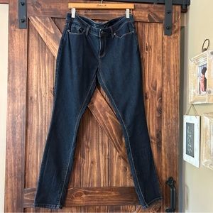 Dark wash skinny jeans. Like new.